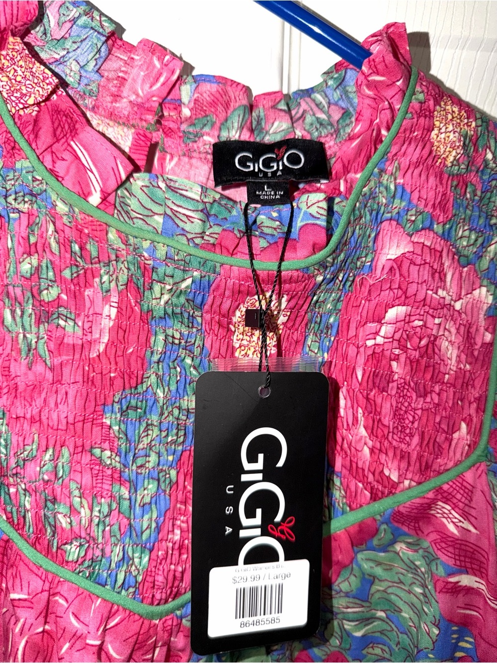 GigoPink Floral Short-Sleeve Top - Picture 2 of 5